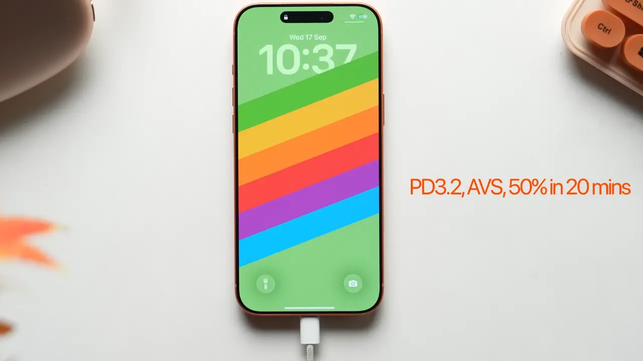 apple iphone 17 battery charging image