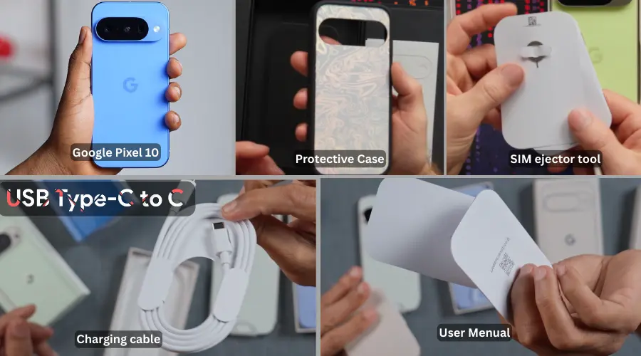 google pixel 10 box content image