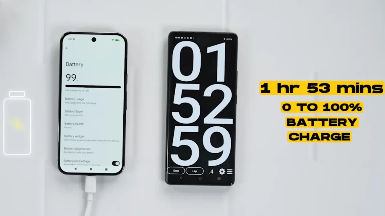 google pixel 10 pro battery charging image