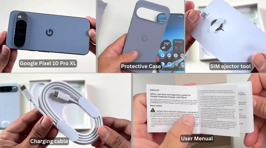 google pixel 10 pro xl box content image