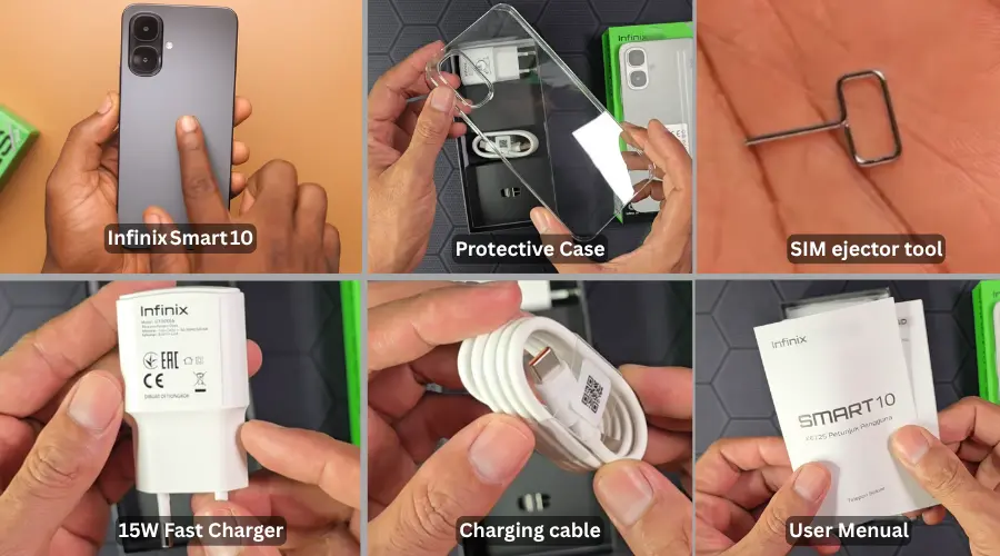 infinix smart 10 box content image