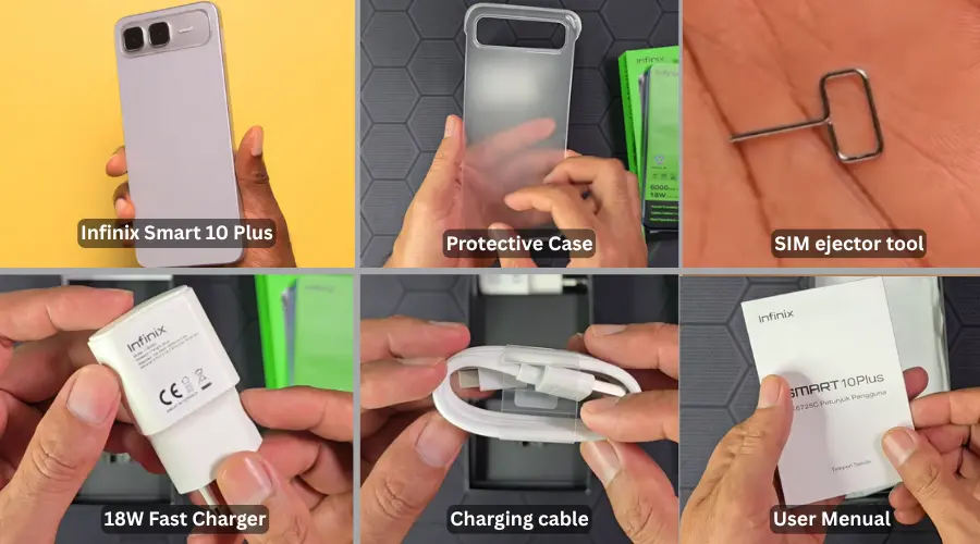 infinix smart 10 plus box content image