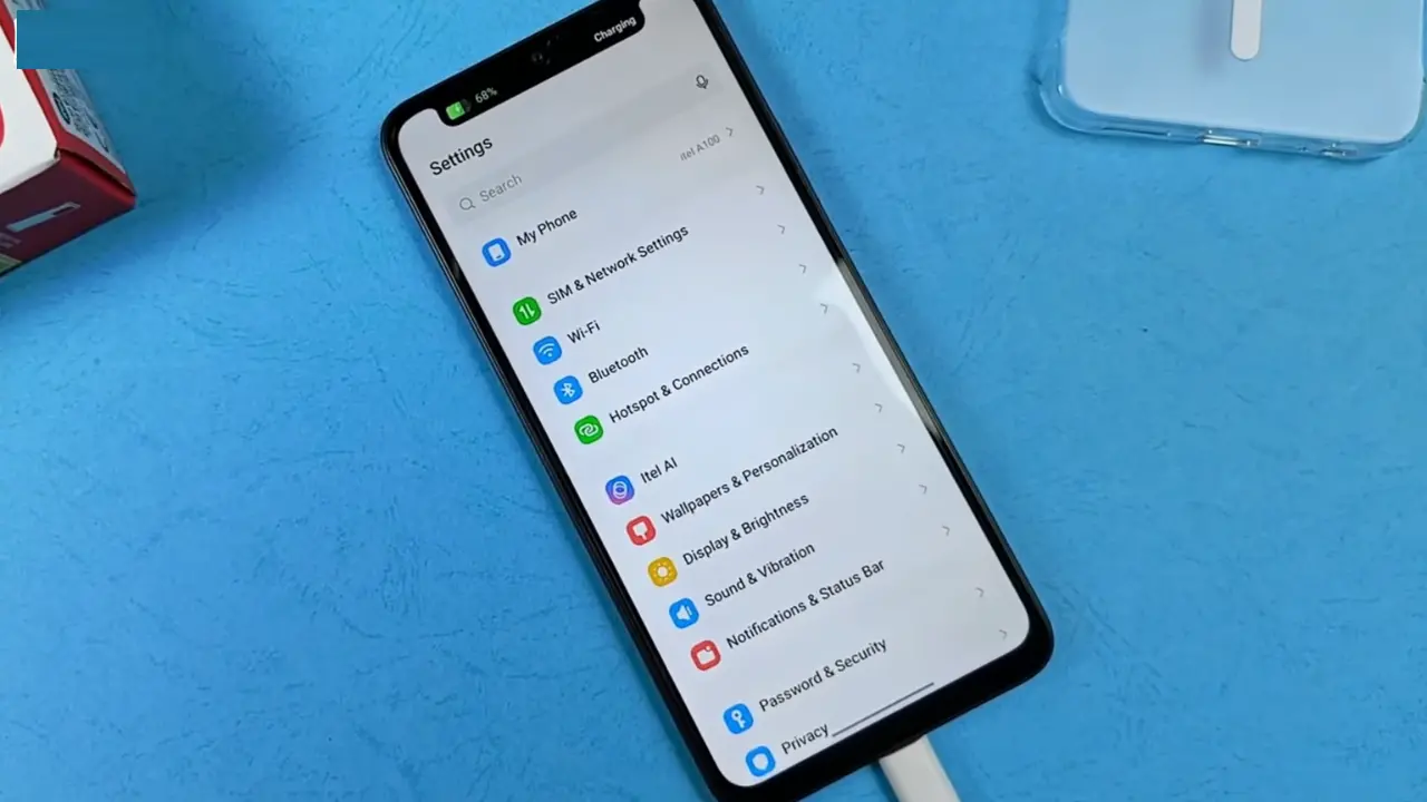 itel a100c battery charging image