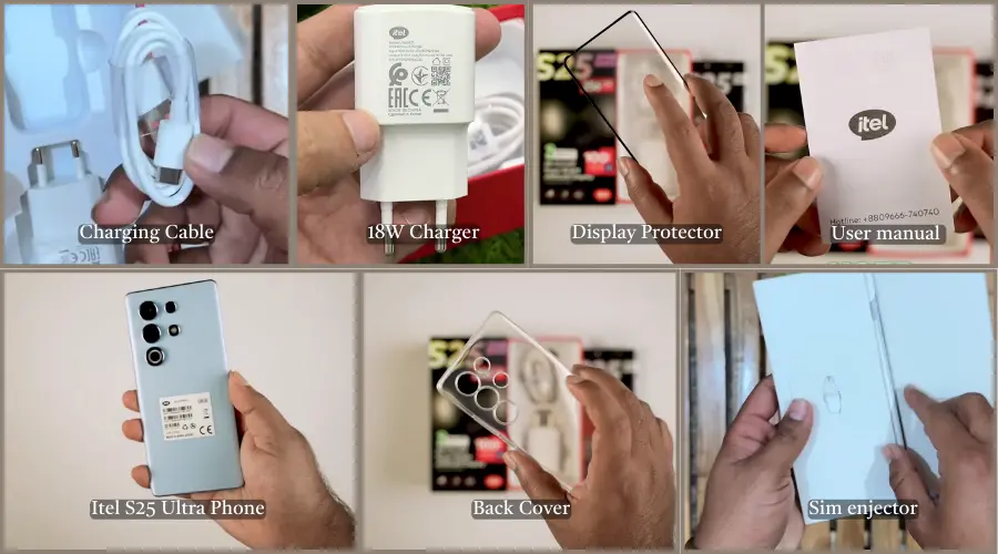 itel s25 ultra box content