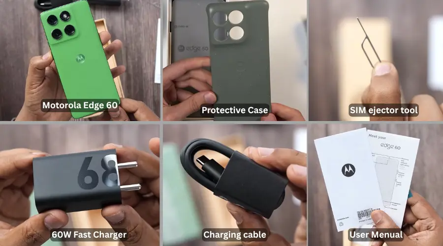 Motorola edge 60 box content image