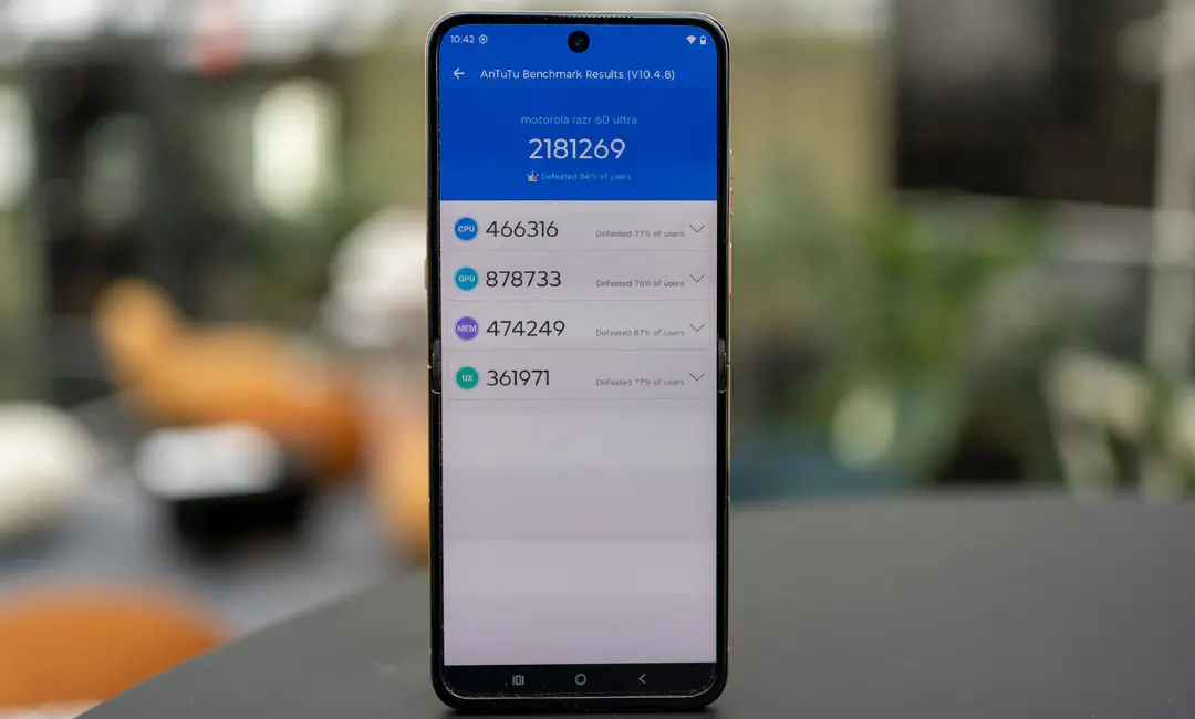 motorola razr 60 ultra an tu tu score photo
