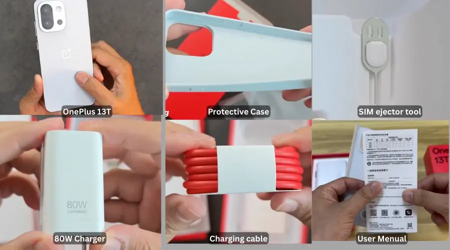 oneplus 13t box content image