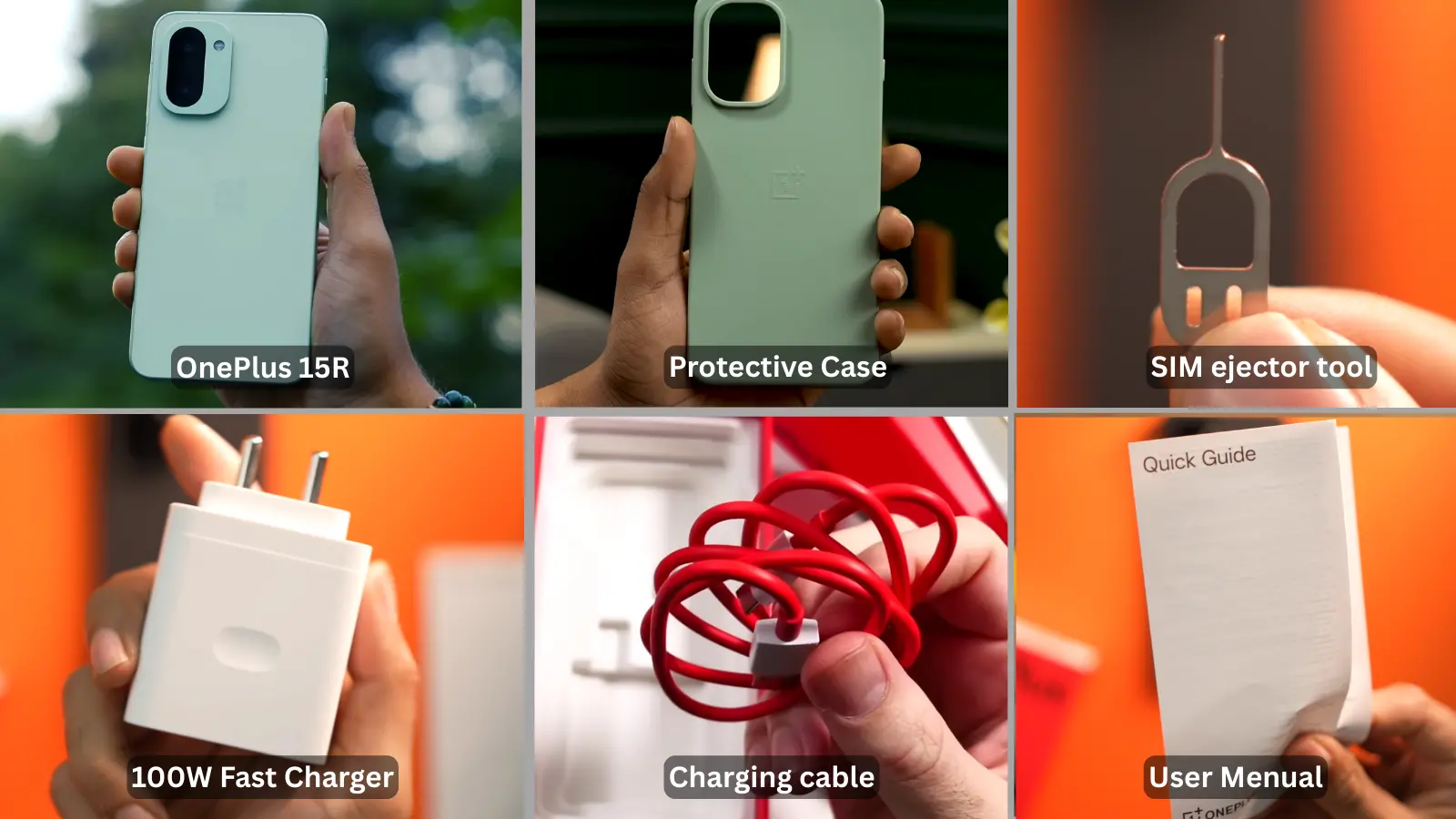 oneplus 15r box content