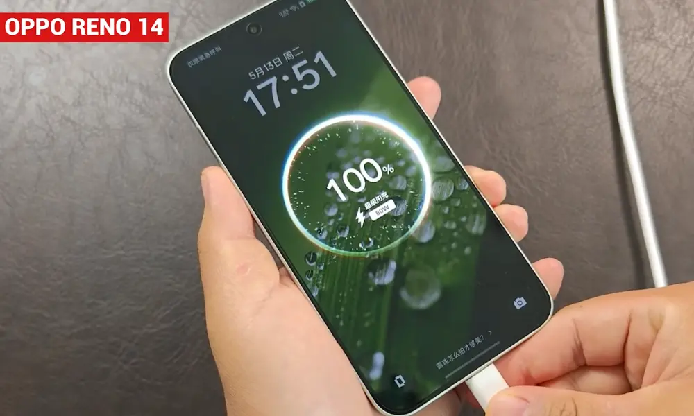 oppo reno14 battery charger image