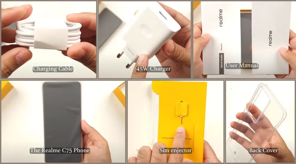 realme c75 box content
