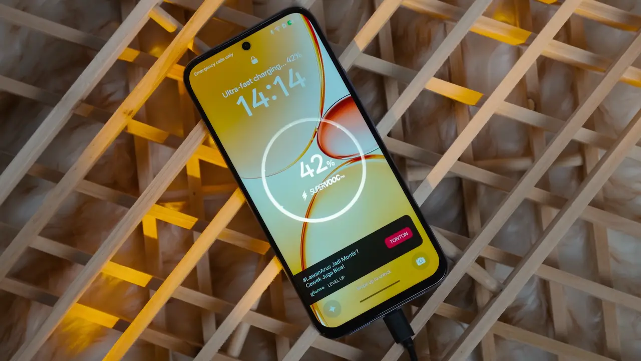 realme c85 battery charging photo