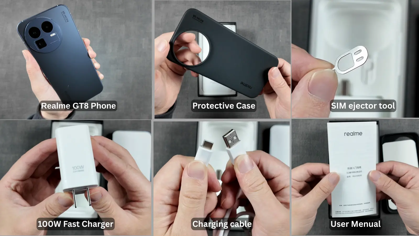 realme gt8 box content