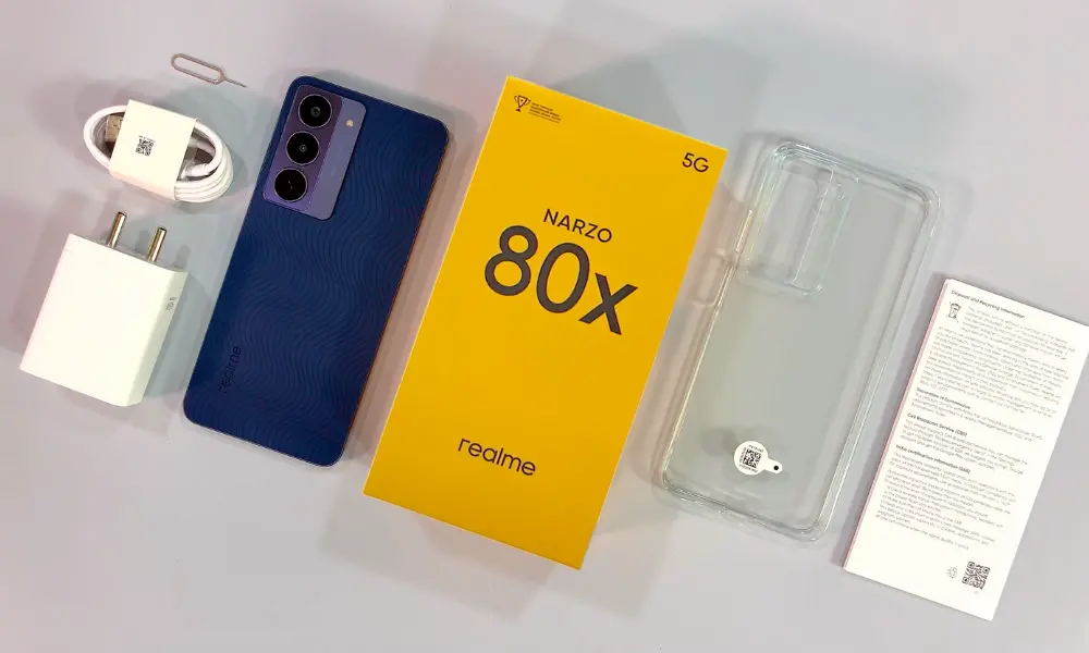 realme narzo 80x unboxing image