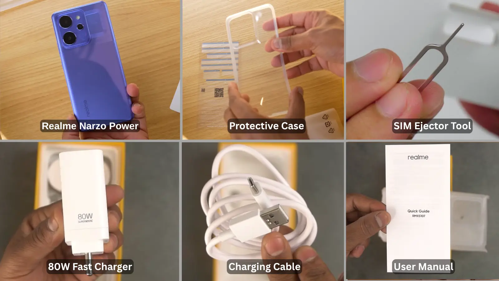 realme narzo power box content image