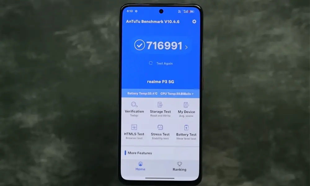 Realme p3 antutu score image