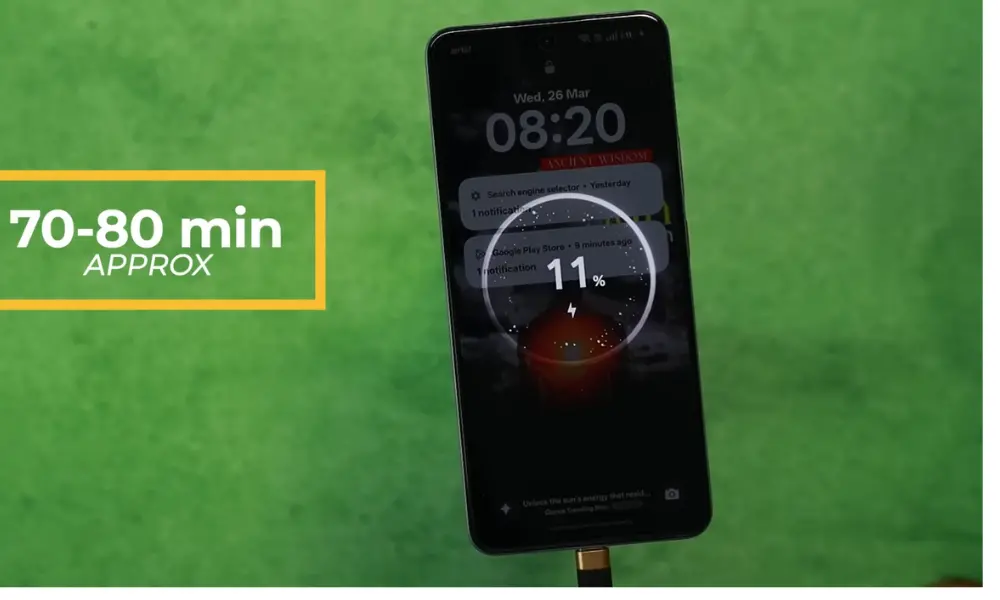 realme p3 battery charger image