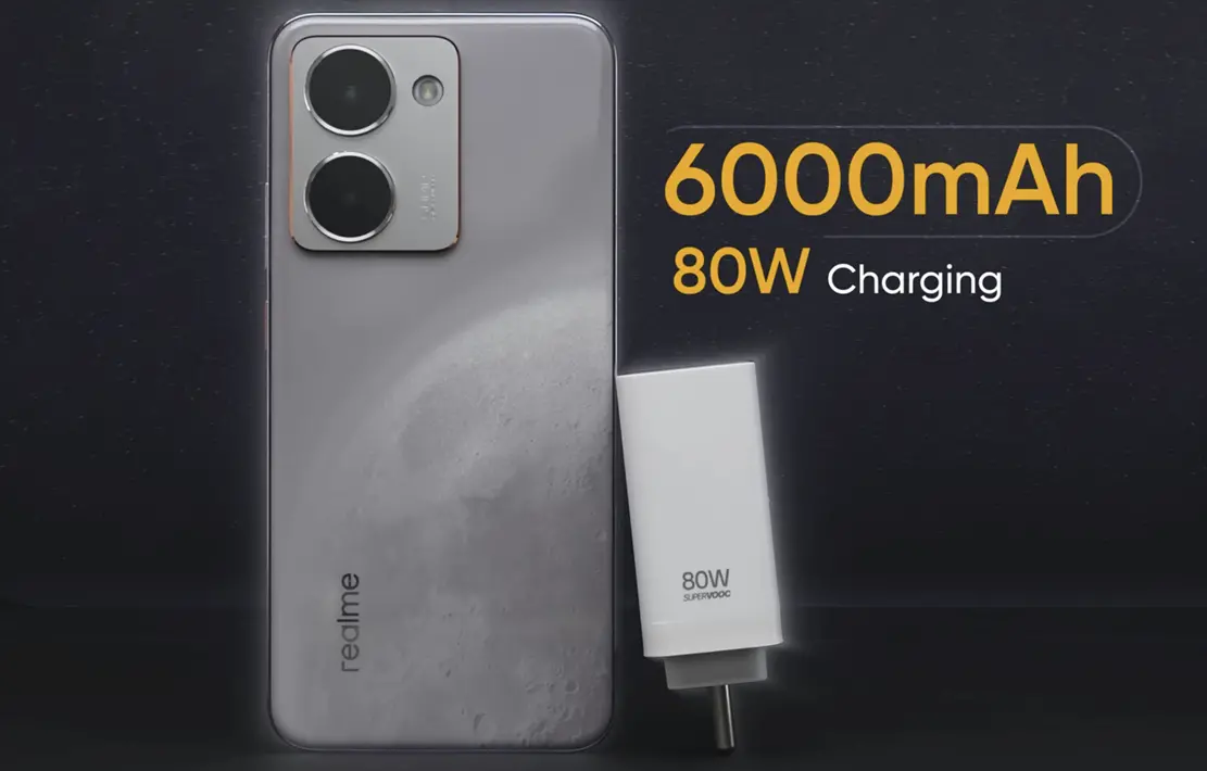 Realme P3 Ultra Battery & Charger Image