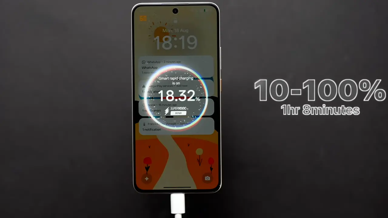 realme p4 battery charging image