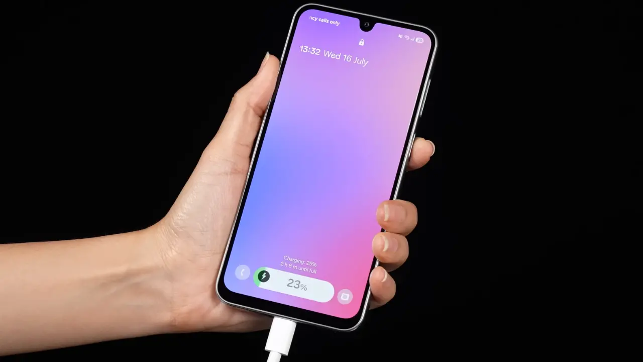 samsung galaxy f36 battery charging image