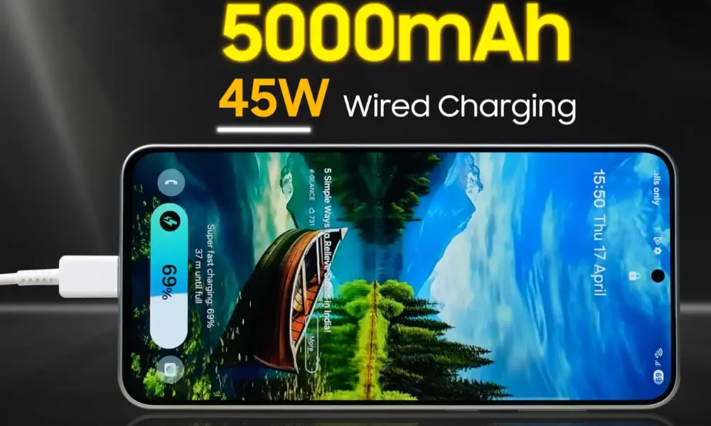 Samsung galaxy m56 battery charging image