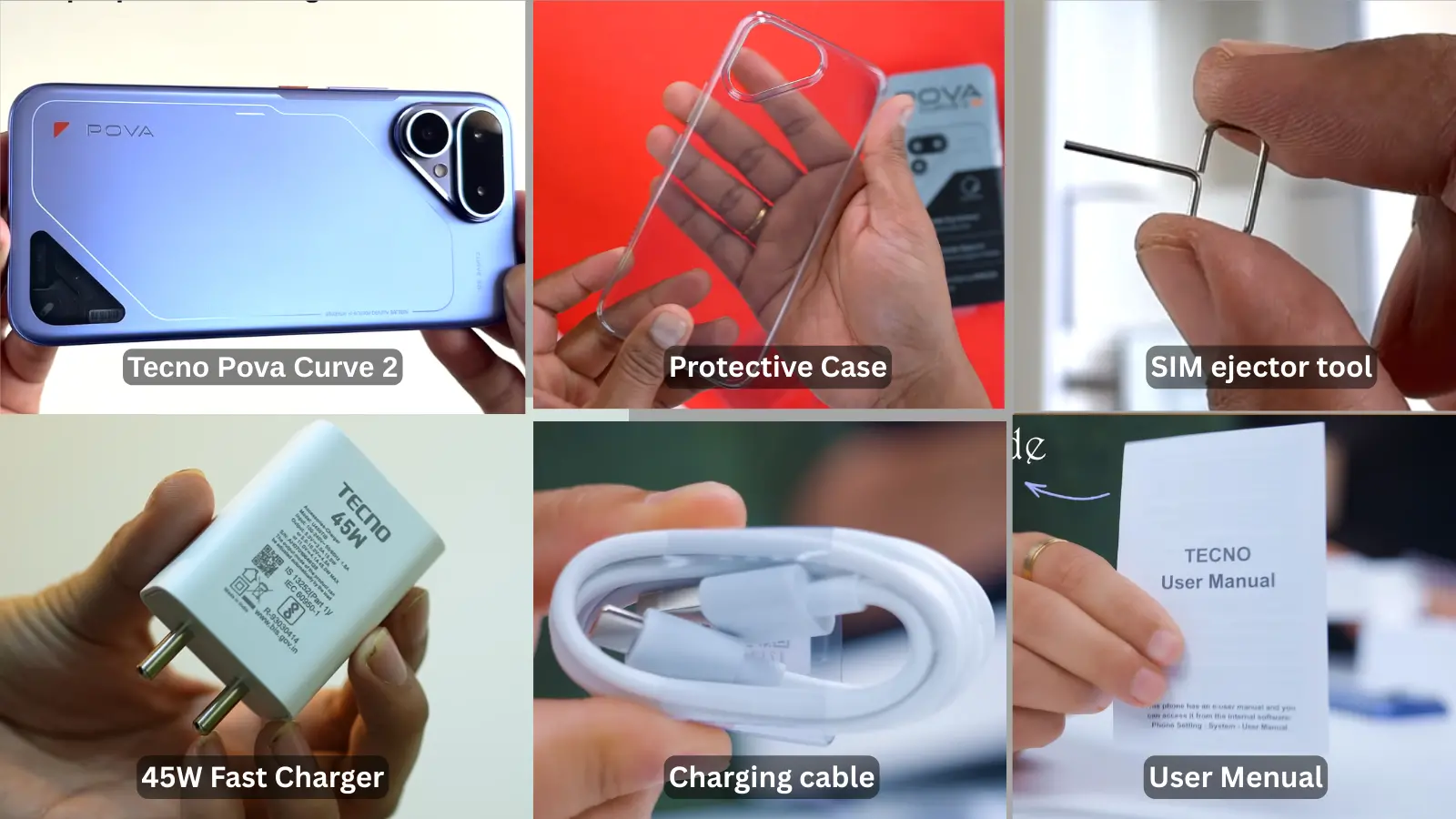 tecno pova curve 2 box content