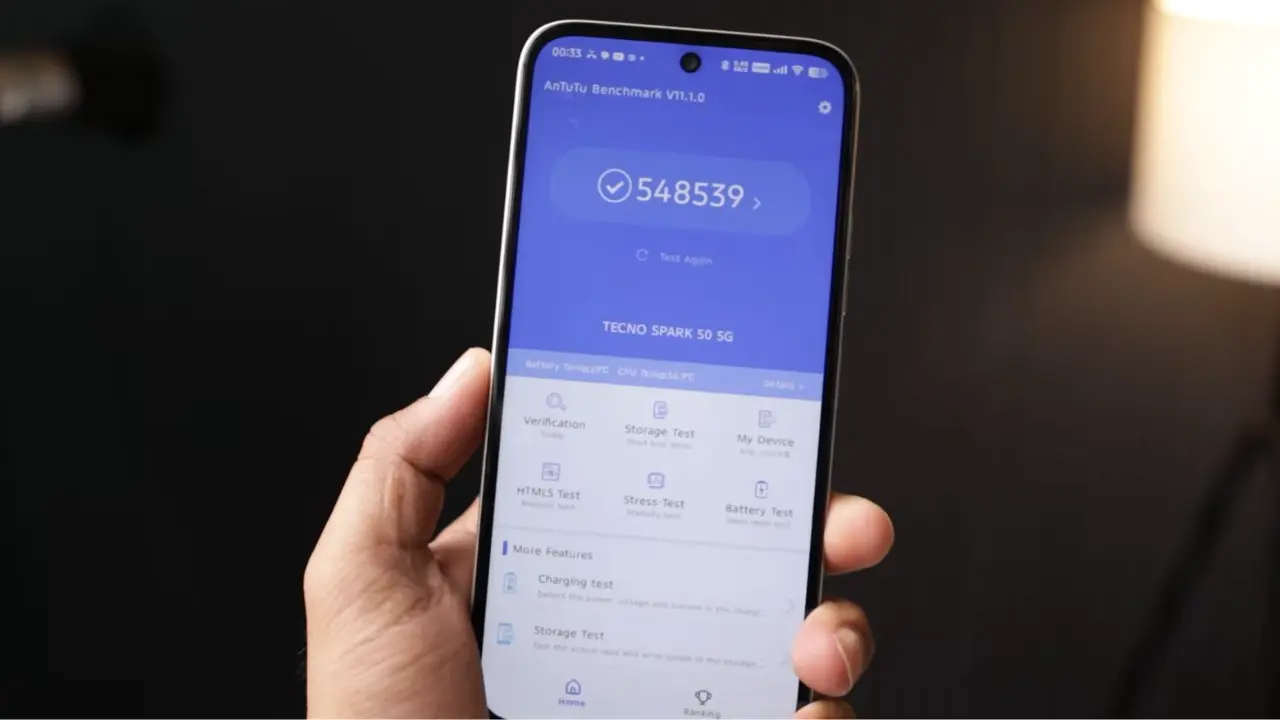 tecno spark 50 5g an tu tu score image