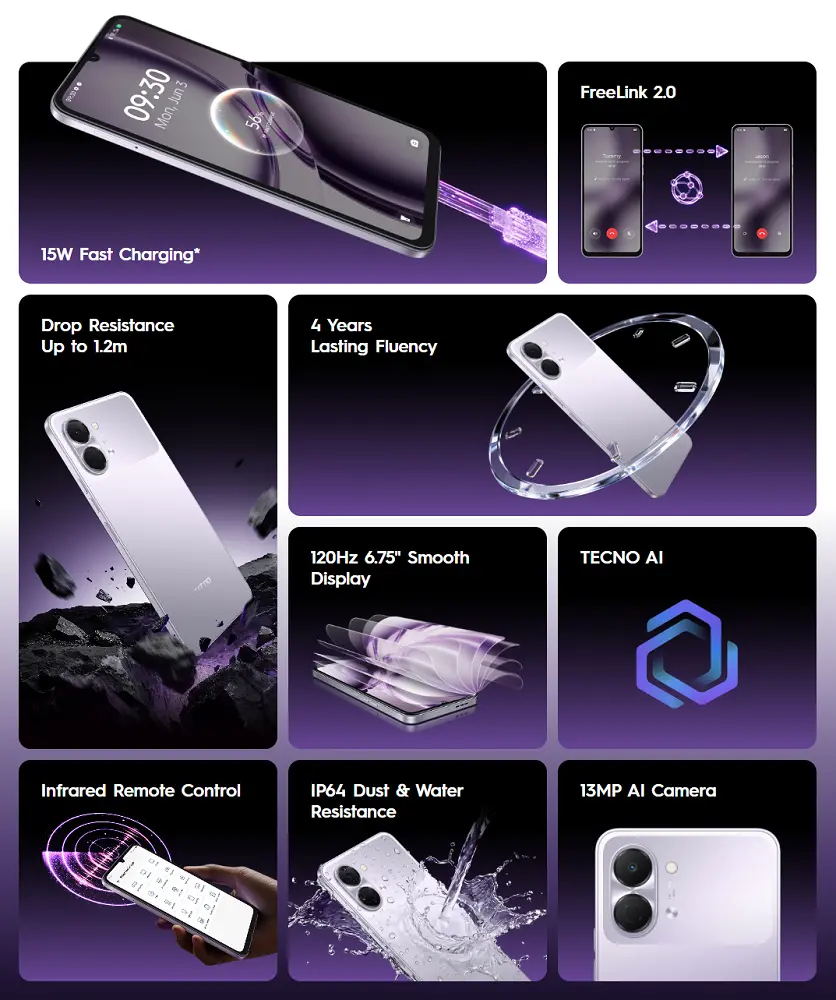 tecno spark go 3 specification image