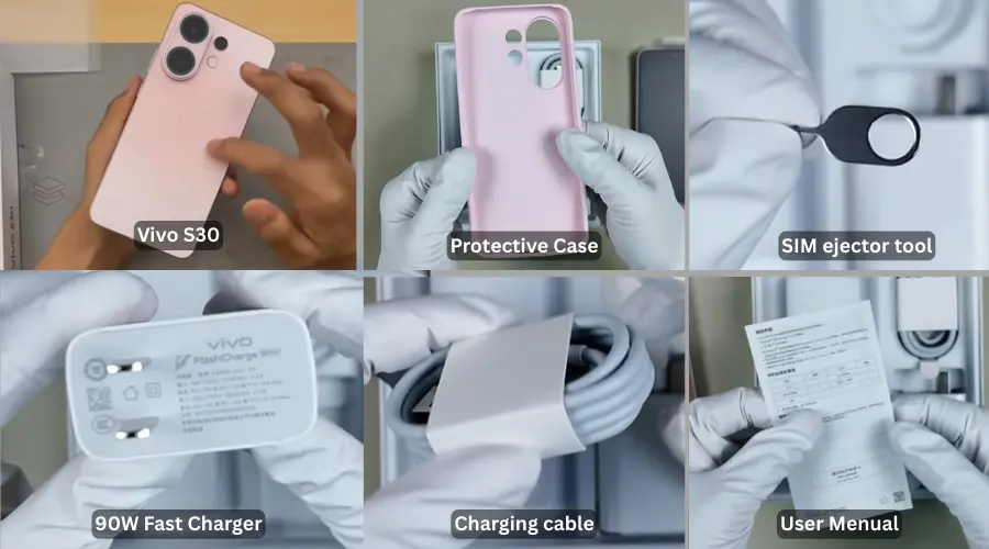 Vivo s30 box content image