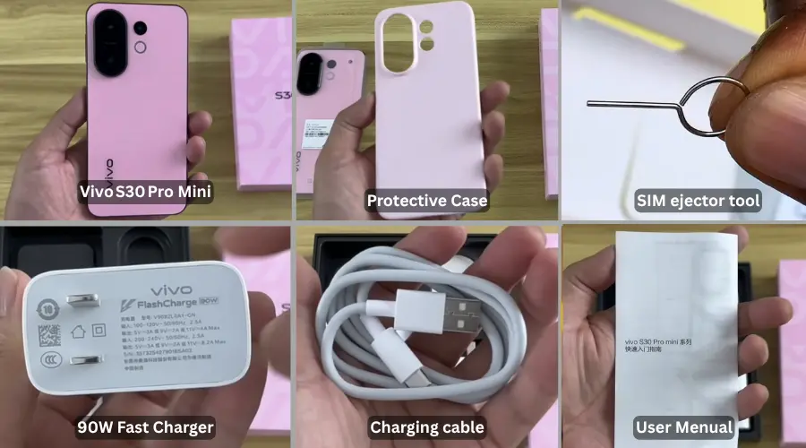 Vivo s30 pro mini box content image