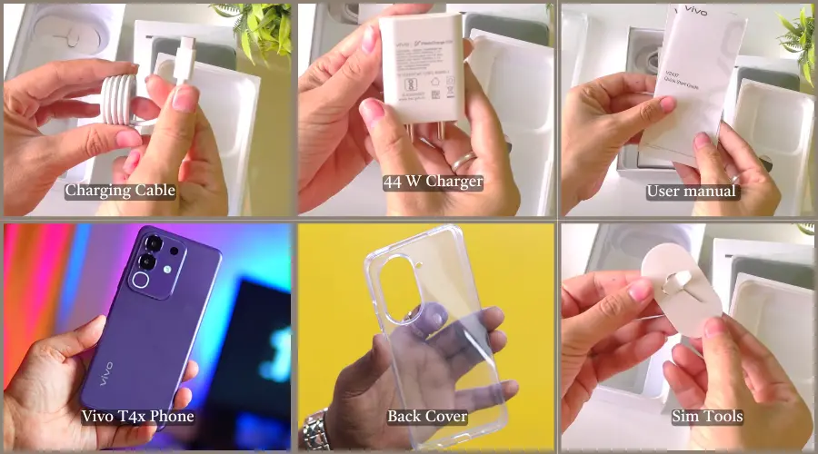 vivo t4x box content