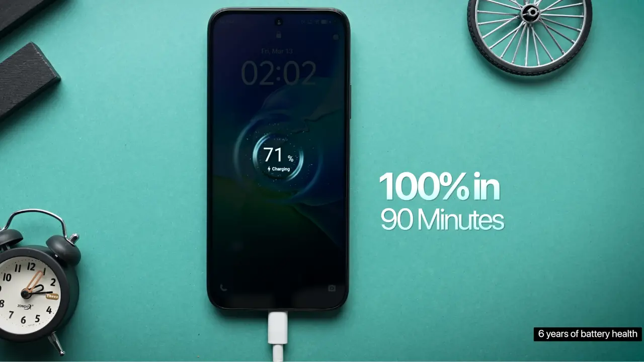 vivo t5x battery charging image