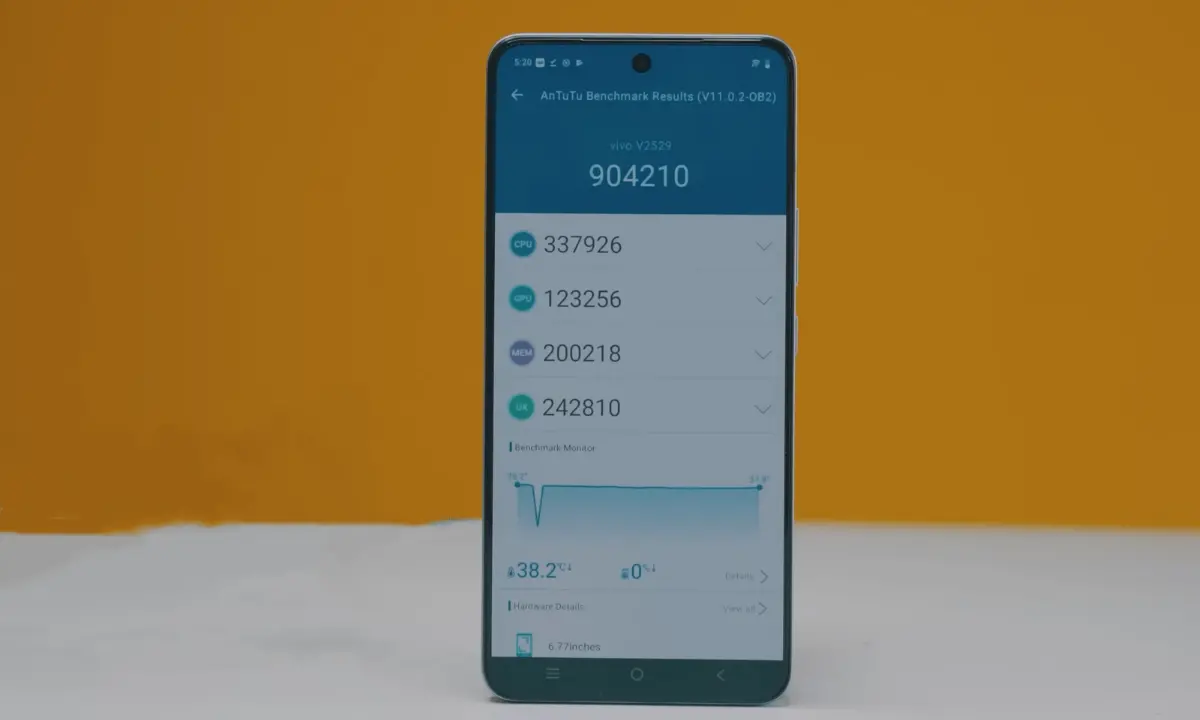 vivo v60 lite 5g antutu benchmark geekbench score image