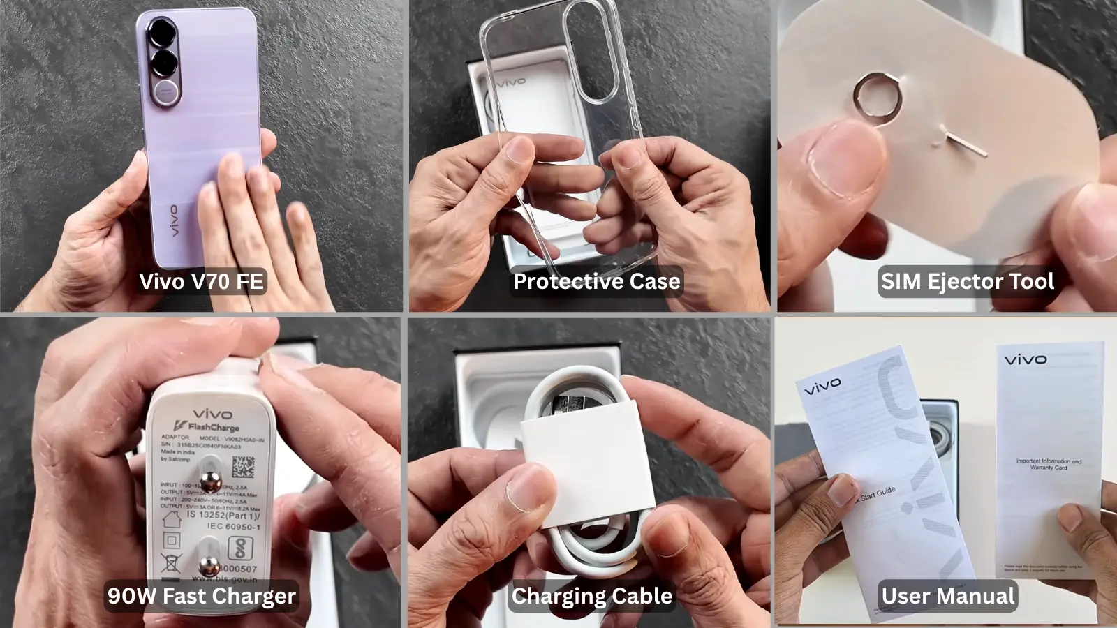 vivo v70 fe box content image