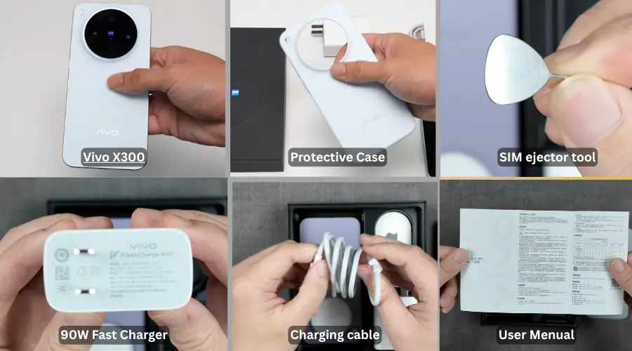 Vivo x300 box content