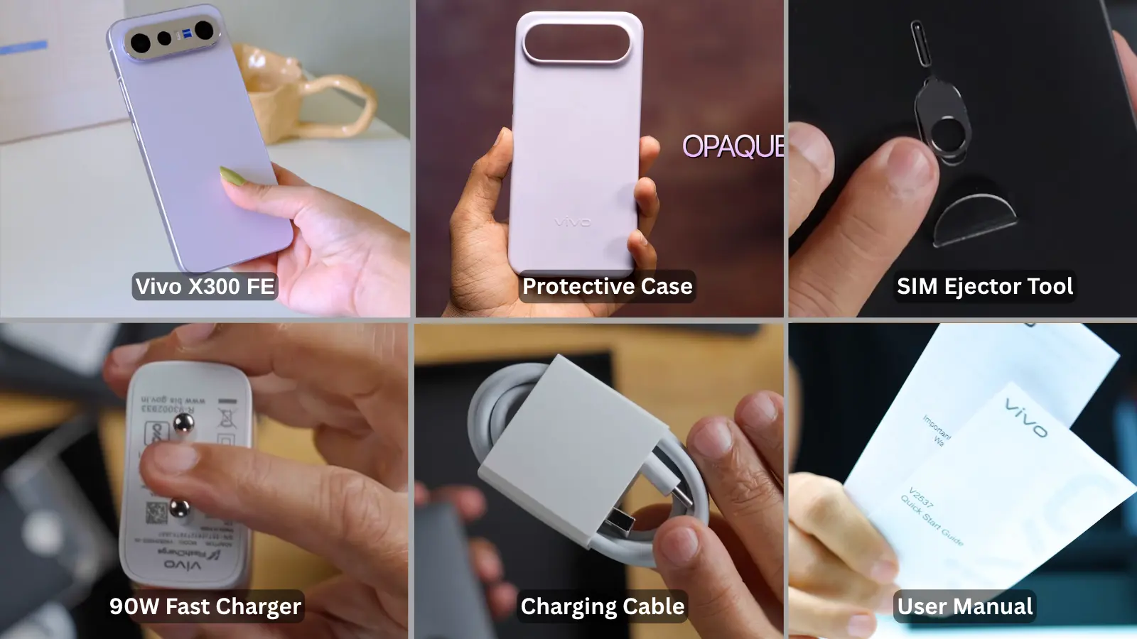 vivo x300 fe box content image