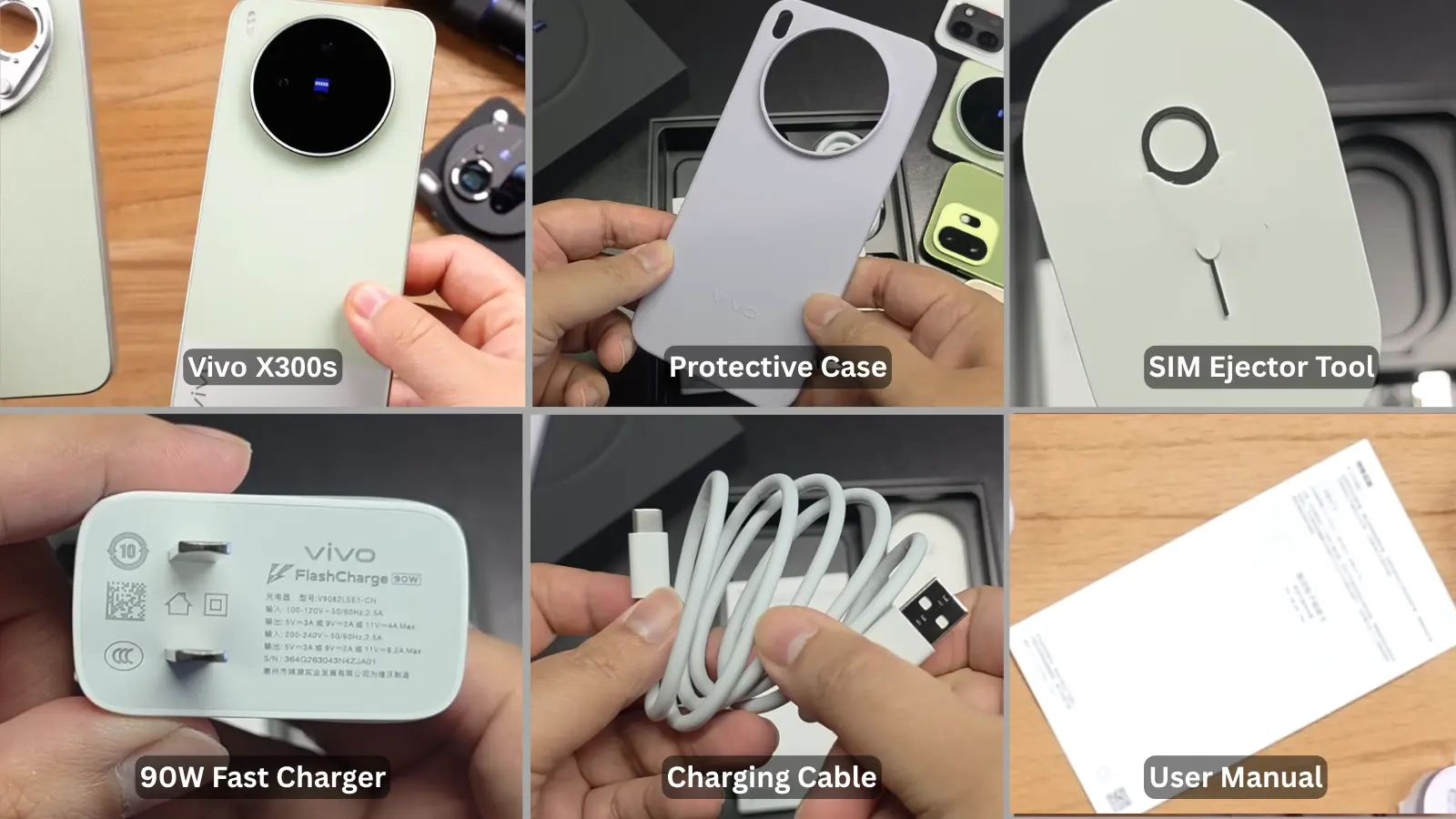 vivo x300s box content image