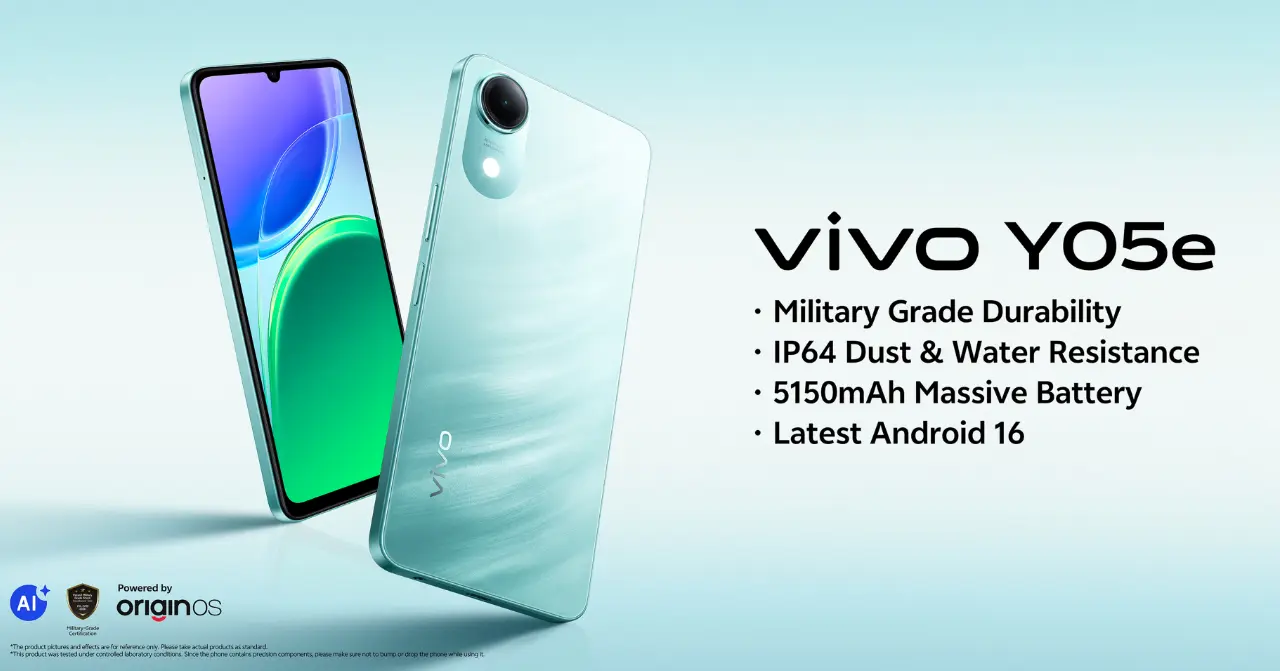 The Vivo Y05e Launched on 6 August 2026 in Bangladesh with the Unisoc T7225 Processor and a 5150mAh Battery