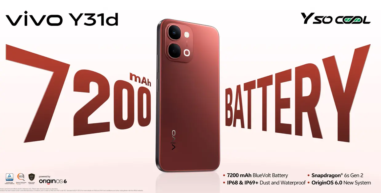 Vivo Y31d Launched on 1 March in Bangladesh With Underwater Photography: Start Price at Tk 24,999