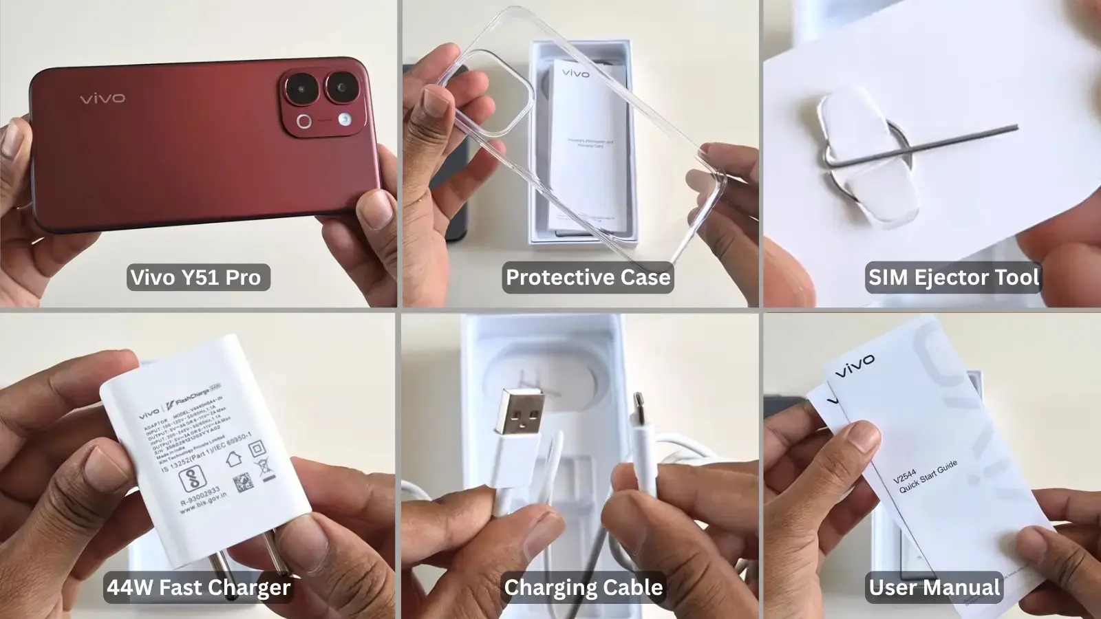 vivo y51 pro box content image