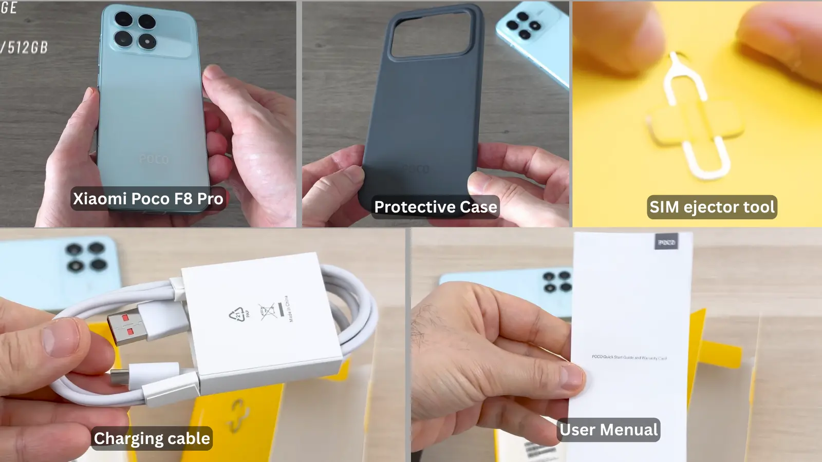 xiaomi poco f8 pro box content