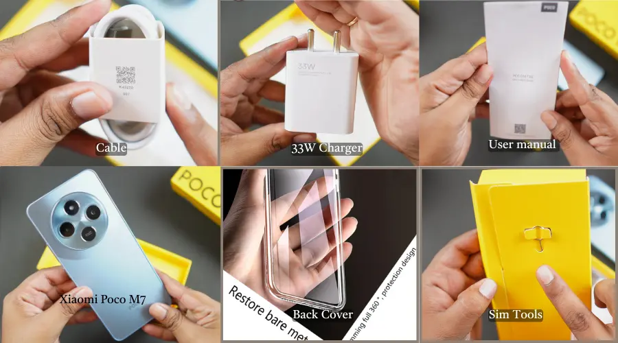 xiaomi poco m7 box content