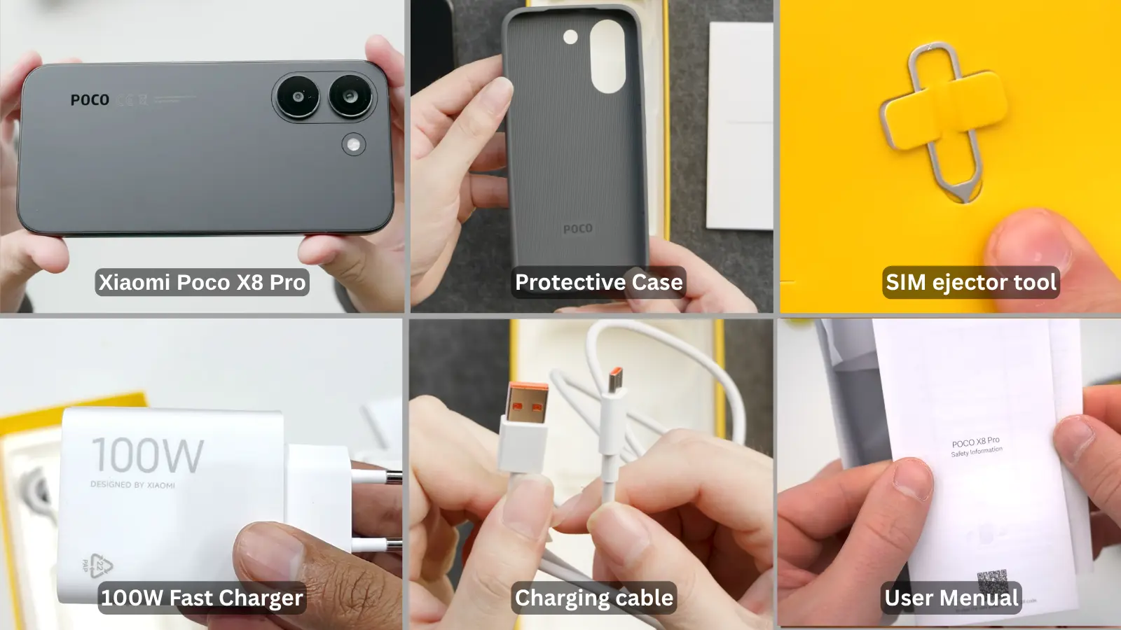 xiaomi poco x8 pro box content image