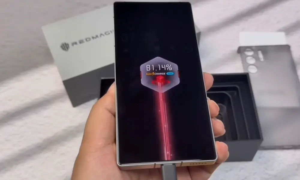 zte nubia red magic 10s pro plus battery charging image