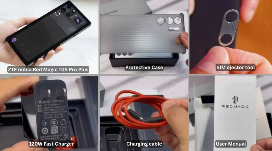 zte nubia red magic 10s pro plus box content image