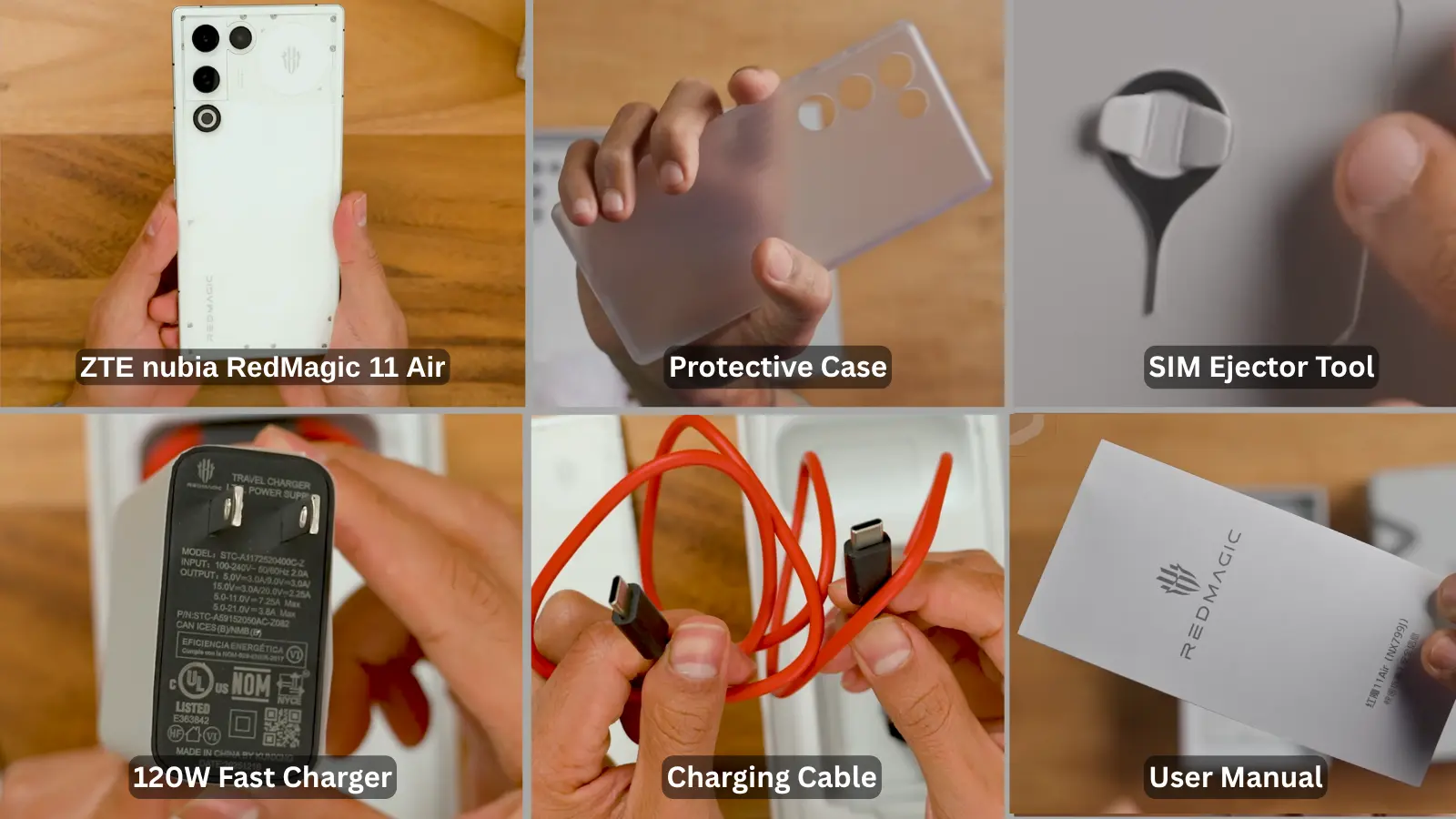 zte nubia redmagic 11air box content photo