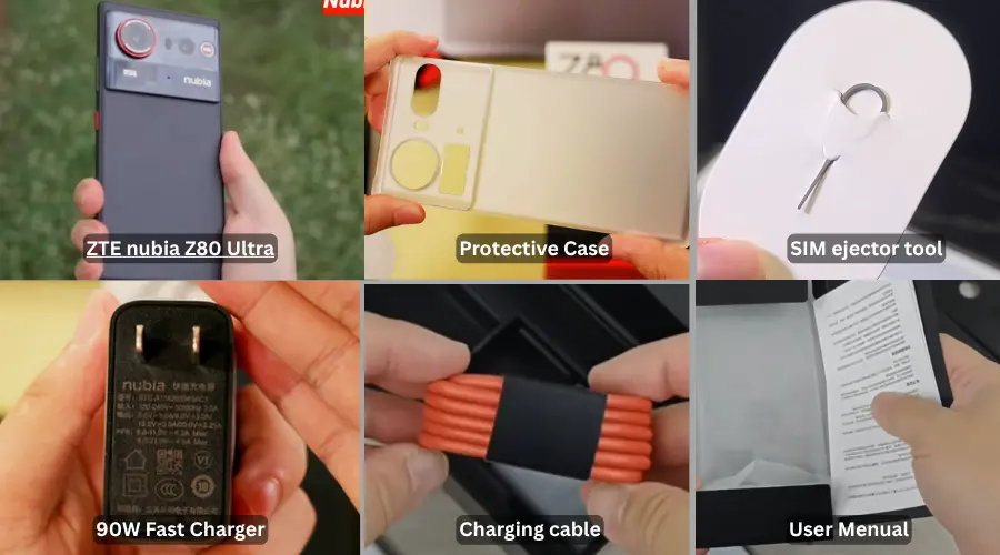 zte nubia z80 ultra box content